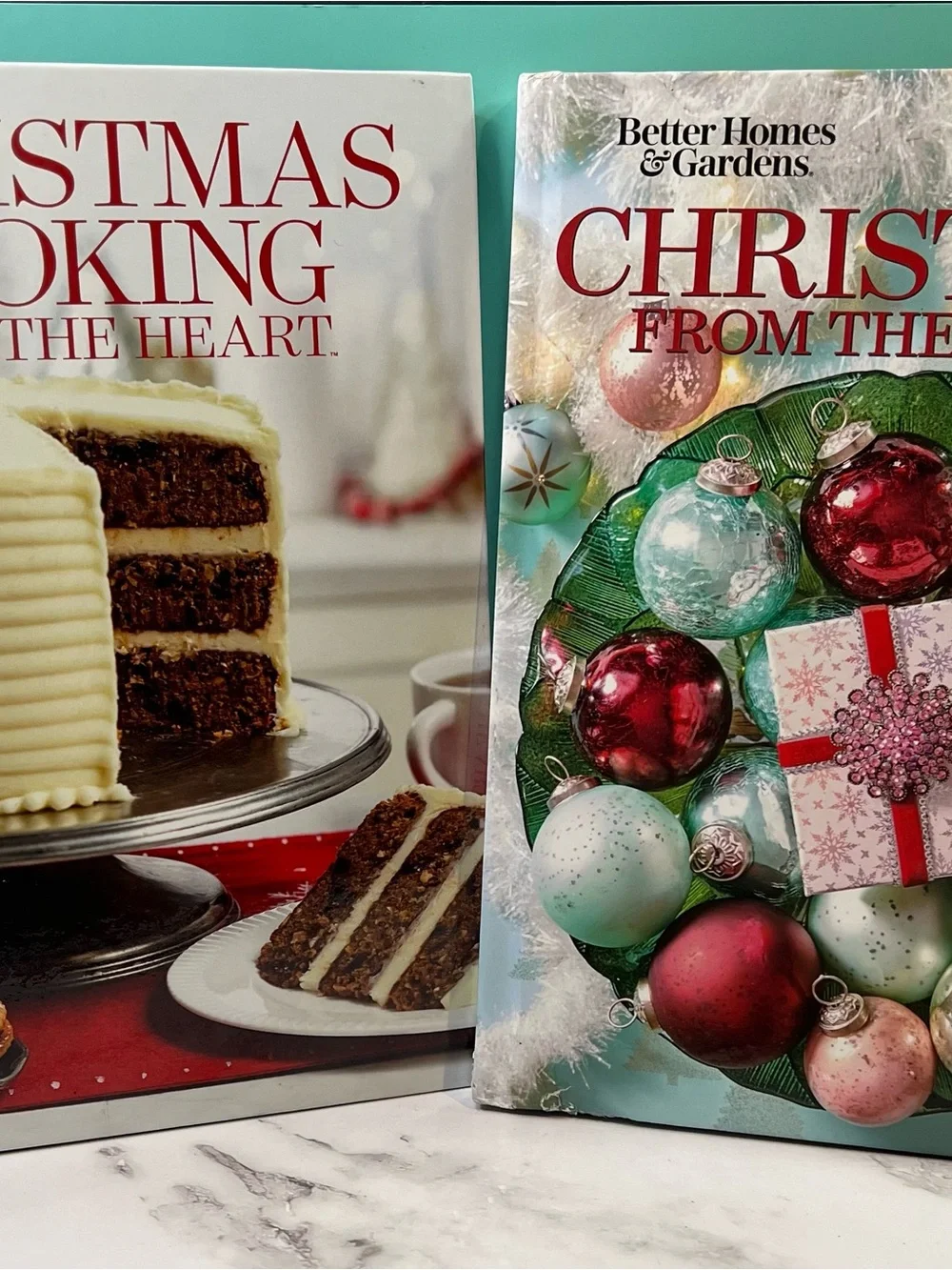 Better Homes And Gardens Holiday Cookbook with Red & Green Cover Accents